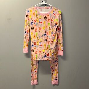 Kids Little Sleepies Alphabet Buddies Pink Pajama Set